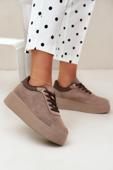 sneakers with platform in sand Tai turivra 2