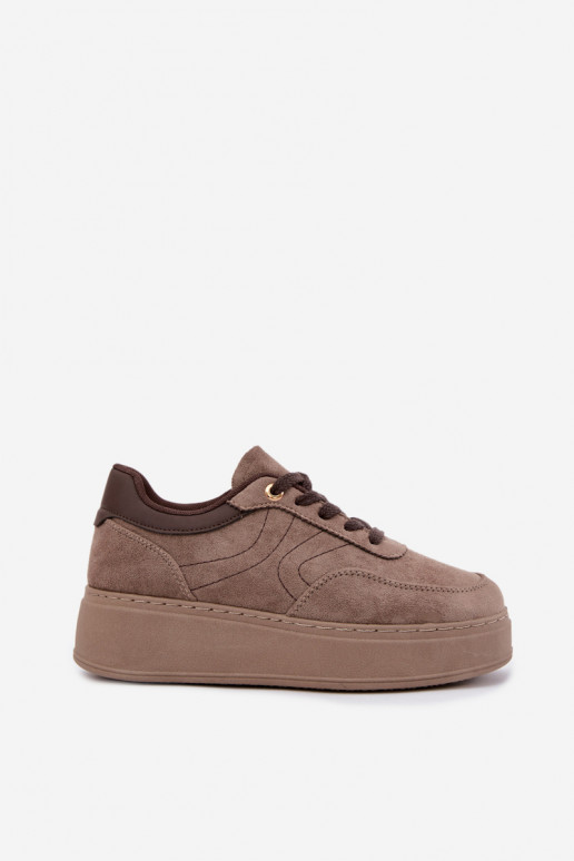 sneakersy z platformą w kolorze piaskowym Tai turivra