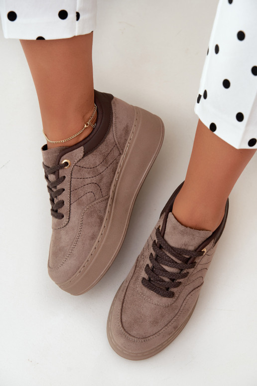 sneakers with platform in sand Tai turivra
