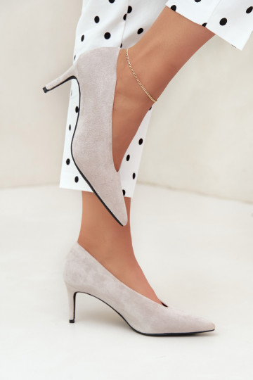 suede women's shoes in gray Brenya