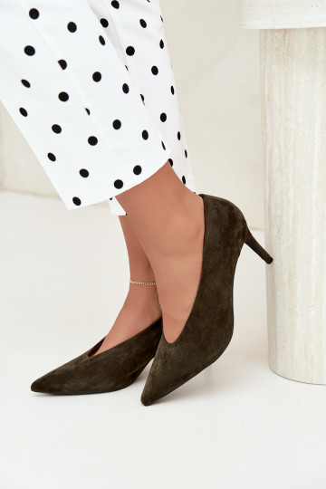 suede women's shoes in khaki Brenya