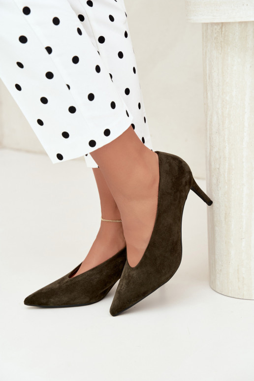 suede women's shoes in khaki Brenya