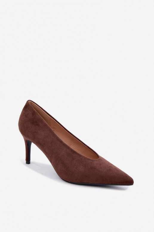 suede women's shoes in chocolate Brenya