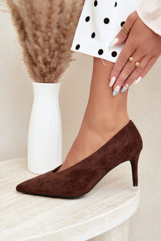 suede women's shoes in chocolate Brenya