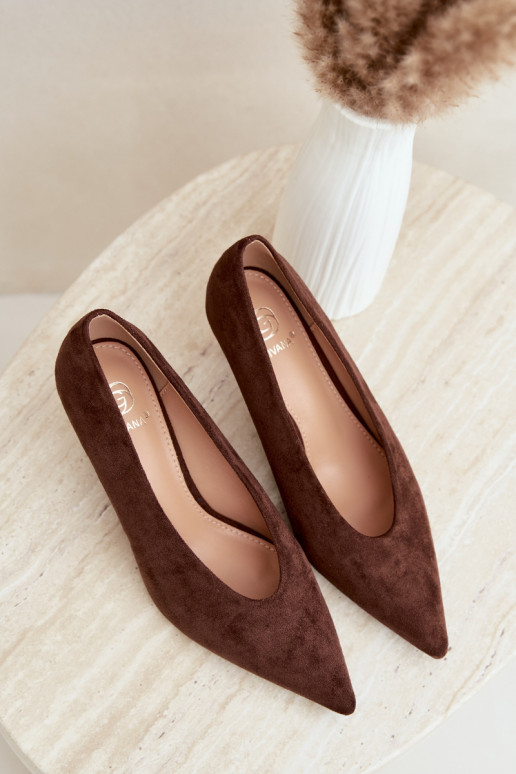 suede women's shoes in chocolate Brenya