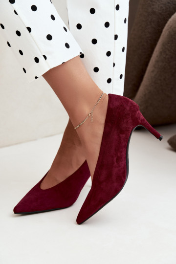 suede women's shoes in burgundy Brenya