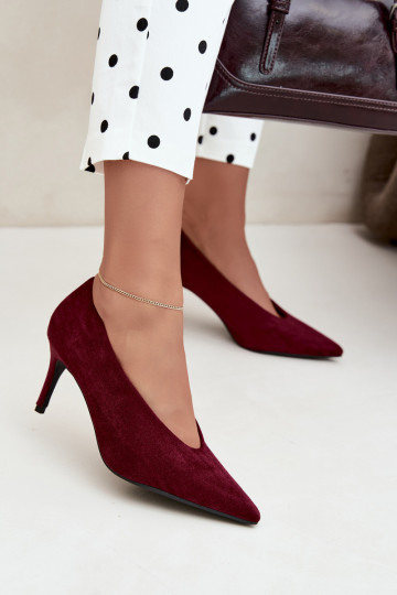 suede women's shoes in burgundy Brenya 2