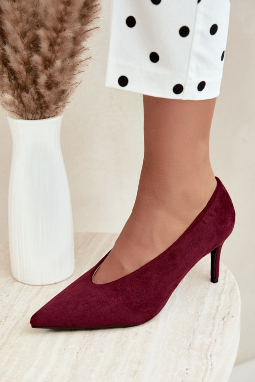 suede women's shoes in burgundy Brenya