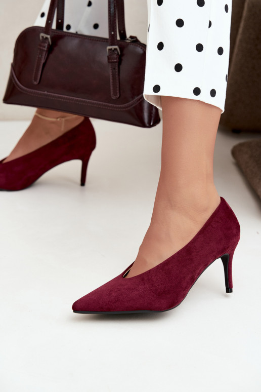 suede women's shoes in burgundy Brenya