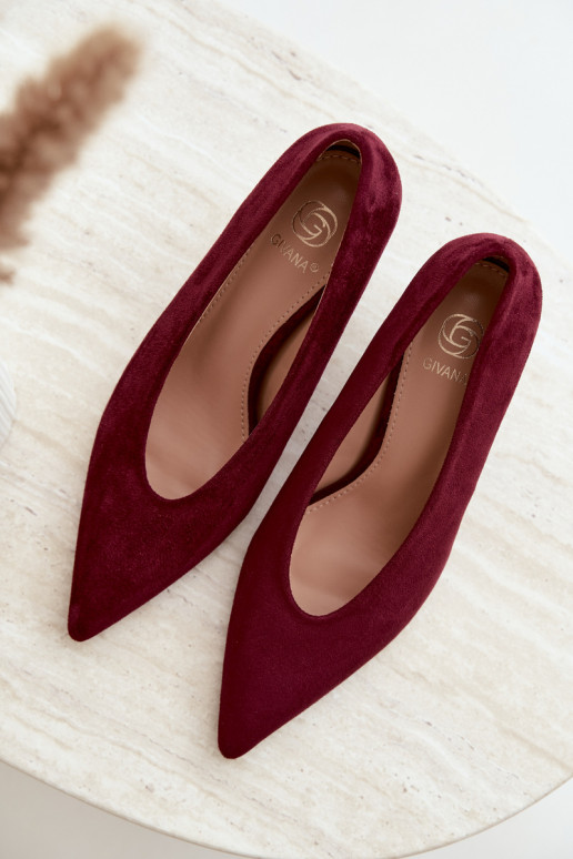 suede women's shoes in burgundy Brenya