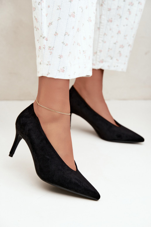 suede women's shoes in black Brenya