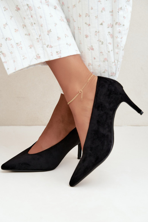 suede women's shoes in black Brenya