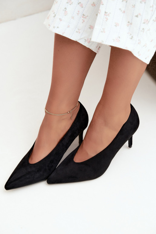 suede women's shoes in black Brenya