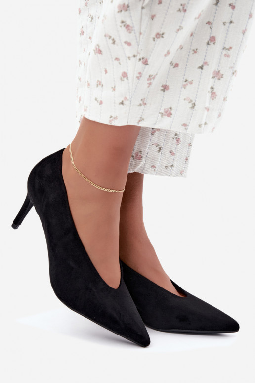 suede women's shoes in black Brenya