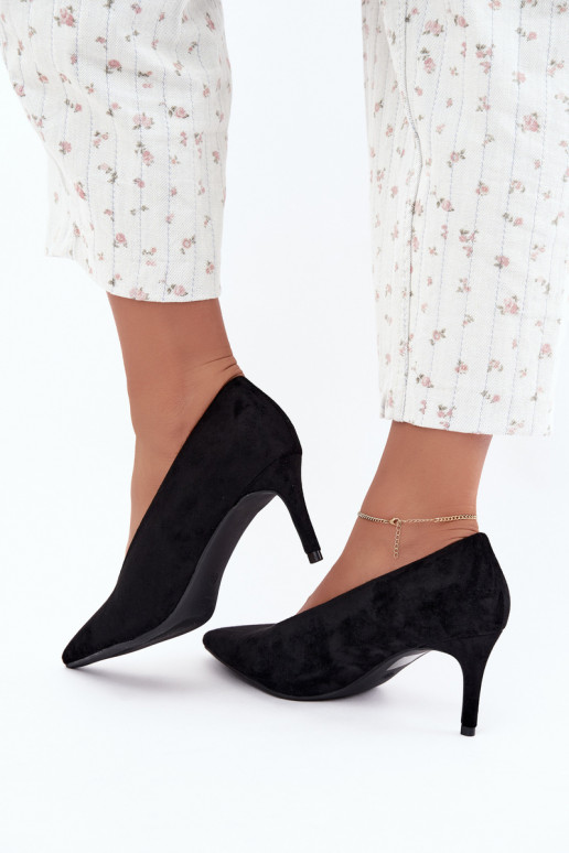suede women's shoes in black Brenya
