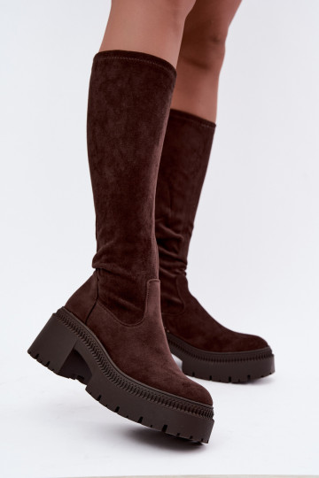 women's knee-high boots with platform Florinne 2