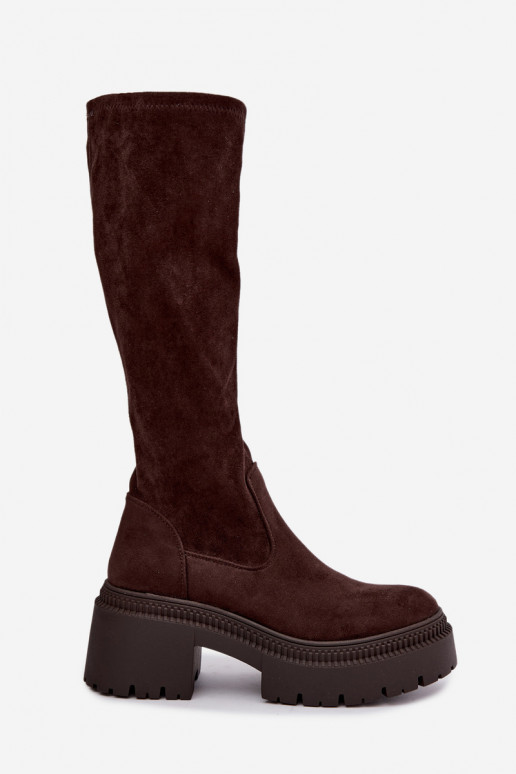 women's knee-high boots with platform Florinne