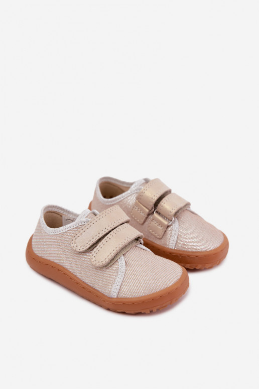 Kids' Barefoot Slippers Froddo Canvas G1700440-1 Gold