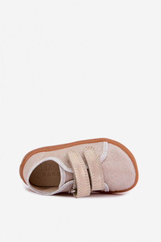 Kids' Barefoot Slippers Froddo Canvas G1700440-1 Gold