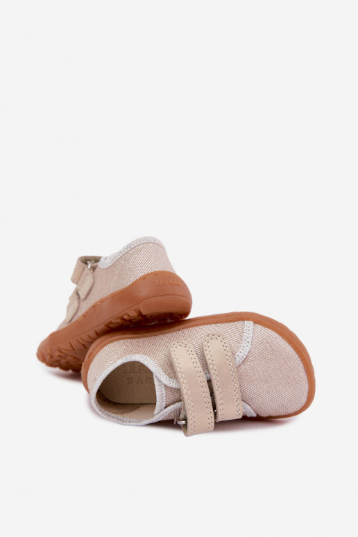 Kids' Barefoot Slippers Froddo Canvas G1700440-1 Gold