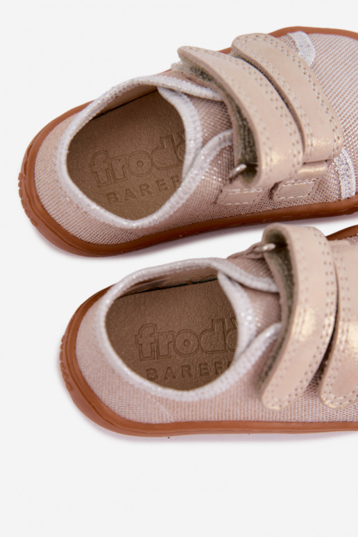 Kids' Barefoot Slippers Froddo Canvas G1700440-1 Gold