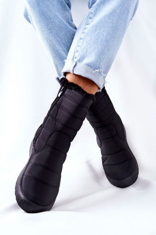 Warm women's snow boots in black Luxina