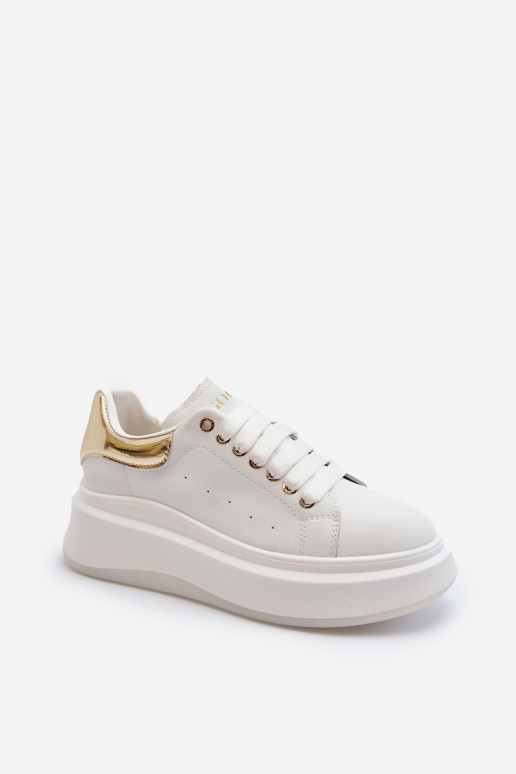 Leather women's sneakers GOE NN2N4031 white