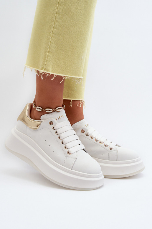Leather women's sneakers GOE NN2N4031 white