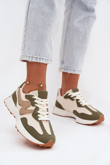 Green platform sneakers Janelora 2