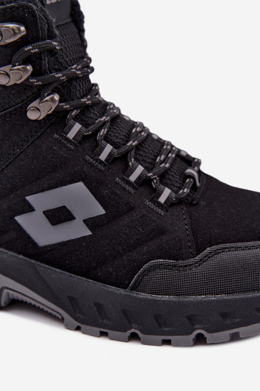 zimowe buty Trekas dla mężczyzn ocieplane LOTTO 2401210U KETCHAM czarne