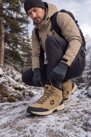 winter boots Trekas for men insulated LOTTO 2401210U KETCHAM brown 2