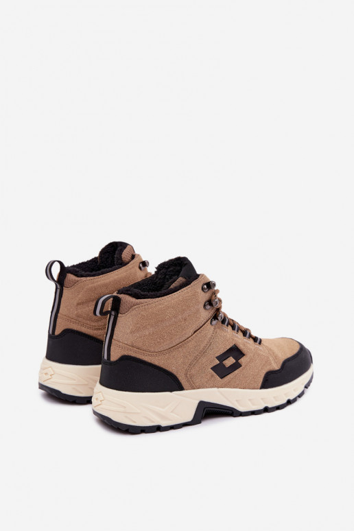 zimowe buty Trekas dla mężczyzn ocieplane LOTTO 2401210U KETCHAM brązowe