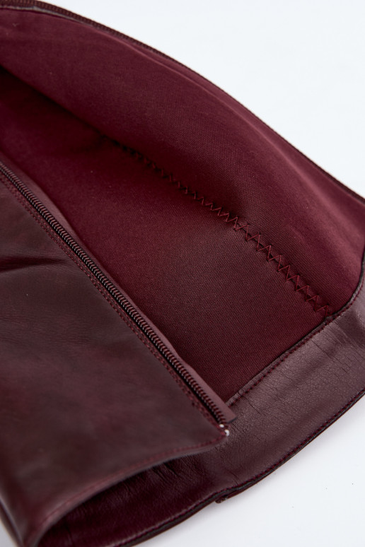 women's knee-high boots with heels insulated burgundy Katelle
