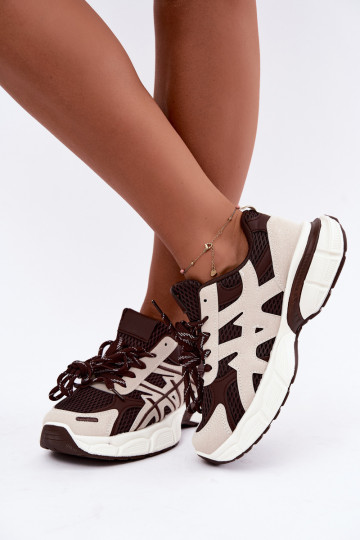 women's sports shoes in brown-beige Nerla 2