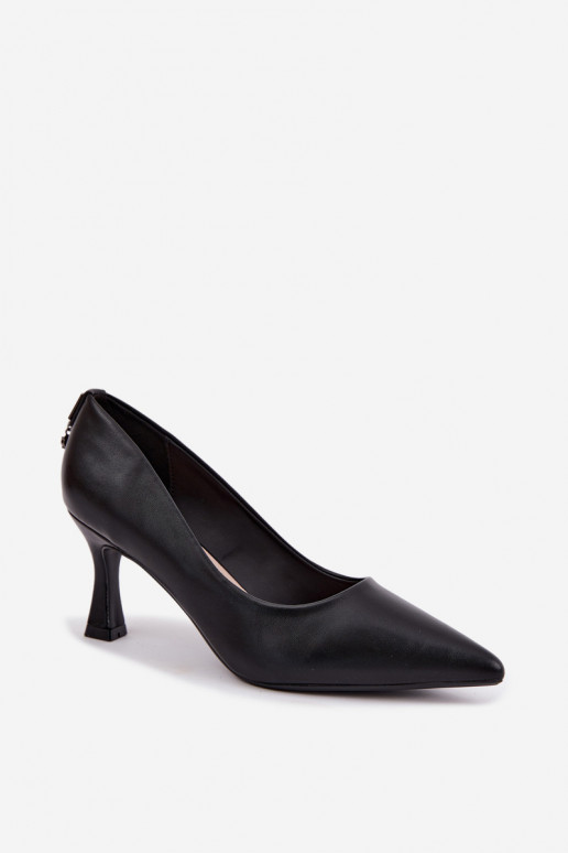 Buty na obcasie w kolorze czarnym Vinceza 62330