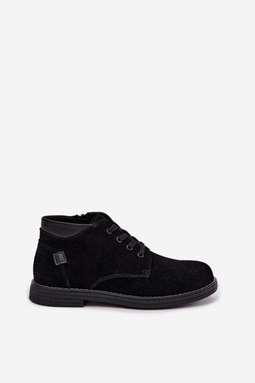 Nirelia black suede shoes