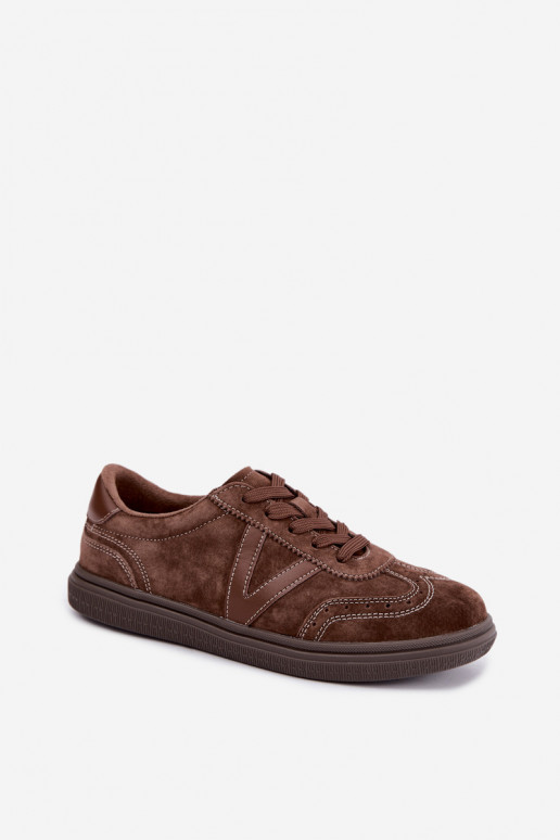 Women's Leather Suede Sneakers Cariva
