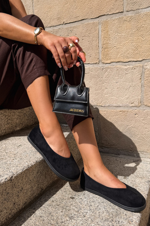 Black barefoot ballerinas Hollin