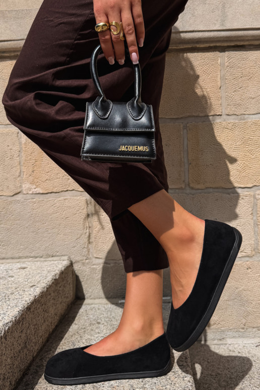 Black barefoot ballerinas Hollin