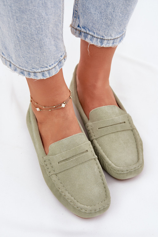 Green suede moccasins Big Star RR274945