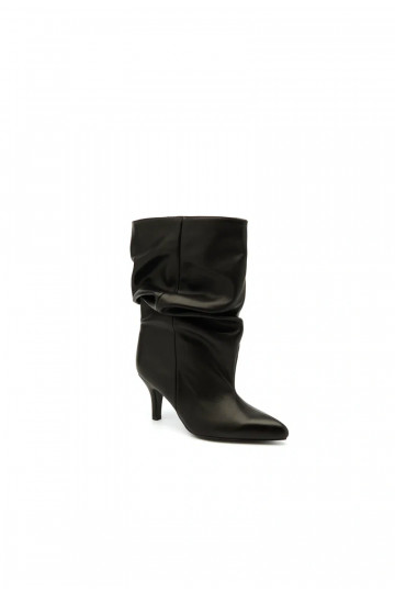 Slouchy ankle boots with heels in black Gelra 2