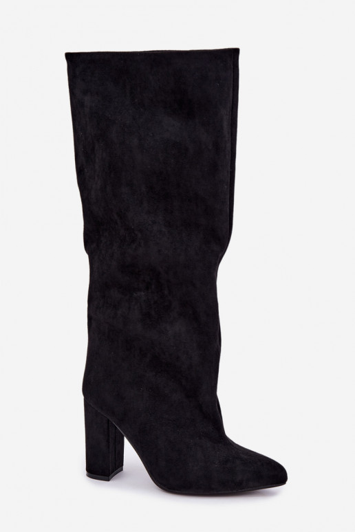 Ankle boots with heels in black Adoria