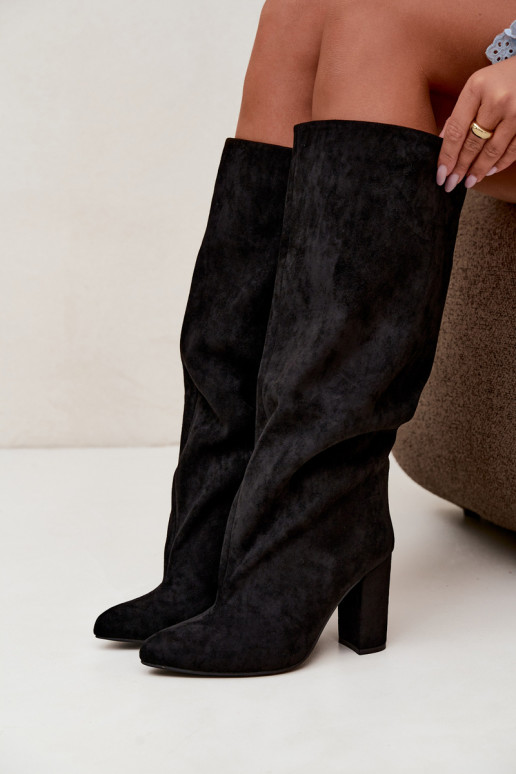 Ankle boots with heels in black Adoria