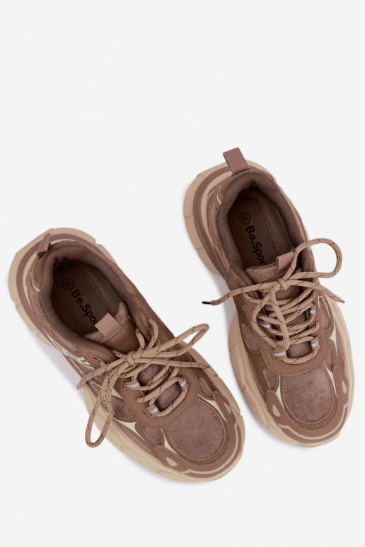 Sport shoes with platform brown INanda