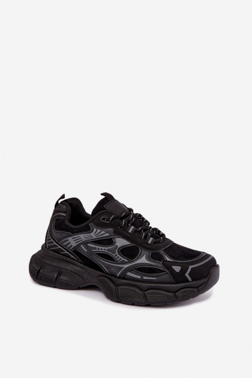 Sport shoes with platform black INanda