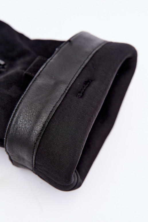 Women's knee-high boots with decorative details in black Morla