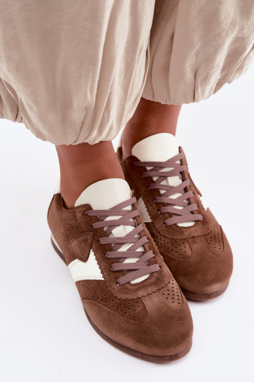 Men's Sneakers Made of Natural Suede Zazoo N1412 Brown