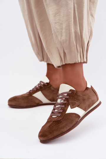 Men's Sneakers Made of Natural Suede Zazoo N1412 Brown 2
