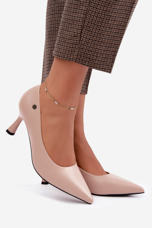 Vinceza 62323 sand-colored heels