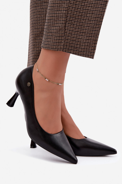 Vinceza 62323 black heels
